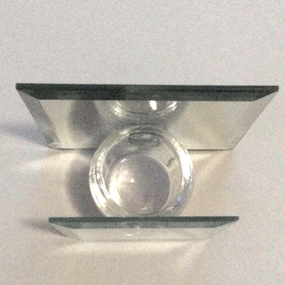 Elements Mirrored Glass Votive/Tea Light Candle Holder NIB - Picture 4 of 7